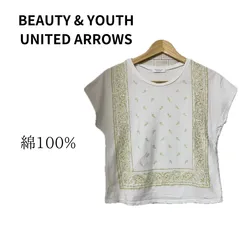 BEAUTY＆YOUTH UNITED ARROWS  ユナイテッドアローズ　トップス　Tシャツ　綿　白　柄