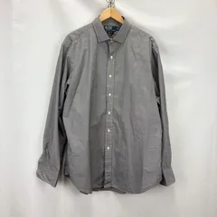 90年代 POLO by RALPH LAUREN ESTATE ワイドカラー チェック長袖シャツ サイズ17 34/35 07101205 872