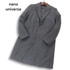 美品★ nano universe ナノユニバース 秋冬 3way 中綿ライナー★ チェスター コート Sz.S　メンズ グレー