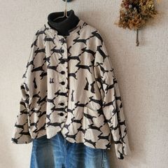 ハンドメイド　ミナペルホネン run run run  ショートジャケット ①