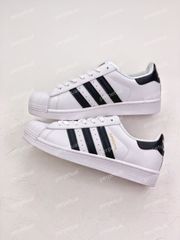 新品【Adidas】 originals superstar スニーカーホワイトゴールドスニーカー 男女同型