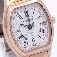 CITIZEN シチズン クロスシー ハッピーフライト H060-T023371 ソーラー電波 動作品 チタニウム