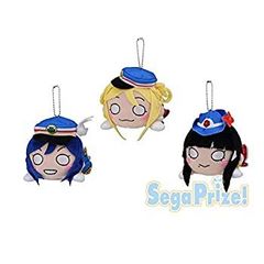 [중고] 러브라이브! 선샤인!! 잠자는 봉제 인형 3학년 HAPPY PARTY TRAIN 전 3종 세트