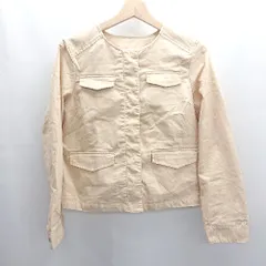 ◇ ⊇ index インデックス ノーカラー 長袖 ジャケット サイズM ベージュ レディース E  【1503060022375】