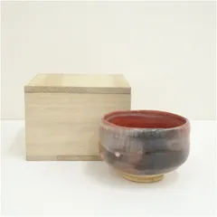 楽茶碗　桂窯 栗山園オンライン通販部 / 【出物】 赤茶碗 桂窯 桧垣崇楽 井口