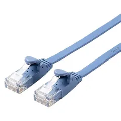エレコム LANケーブル CAT6 3m 爪折れ防止コネクタ スーパーフラット ブルー LD-GF2/BU3 0