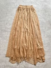 sheer pleats skirt