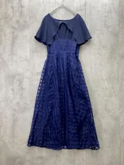 訳あり新品 OLIVEdesOLIVE オリーブデオリーブ シアーアソートノースリコルセット マキシ ワンピース sizeF/紺 ■◆レディースのサムネイル