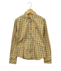 バーバリーブルーレーベル 長袖シャツ チェック レディース SIZE 38 (S) BURBERRY BLUE LABEL