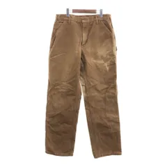 2000年代～ USA製 Carhartt カーハート ダック ペインターパンツ ボトムス ワーク ベージュ (メンズ 34×34) 中古 古着 P8958