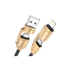 【新品】 RAVIAD 4in1 充電ケーブル マルチ 3A USB Type C ケーブル iPhone 充電コード 60W PD USB C ライトニング usb-c 高速充電 タイプc コード タイプc ライトニング iPhone16/15/14/1 1