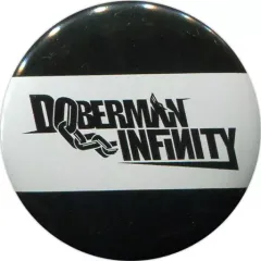 【中古】バッジ・ピンズ(男性) DOBERMAN INFINITY 缶バッジ(上下ブラック/中央ホワイトライン) 「DOBERMAN INFINITY LIVE TOUR 2016 “THE LINE”」