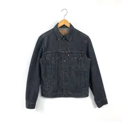 LEVI'S　リーバイス　70506-0259　デニムトラッカージャケット　ジージャン　Gジャン　サイズ38R　USA製　80's　ビンテージモデル　先染め　ブラックのサムネイル