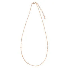 【ピンクゴールド×ワンサイズ】[Cream dot. クリームドット公式] ネックレス レディース チョーカー 金属アレルギー ニッケルフリー ショート ステーションチェーン 大人 