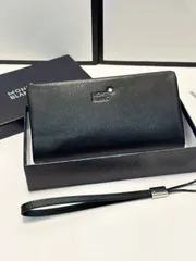 【本日限定特価】モンブラン メンズ レザー ハンドバッグ 21×10cm 高品質レザー 専用ボックス付き[本日特価|新品未使用品]