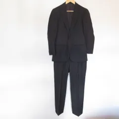 美品 EDIFICE エディフィス ストライプ テーラードジャケット パンツ スーツ セットアップ サイズ42 グレー メンズ 古着 中古 USED