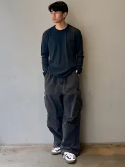 GU スーパーワイド デニム カーゴパンツ XL サイズ