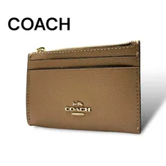 COACH コーチ　コインケース　レザー　ベージュ　324-5 PA079