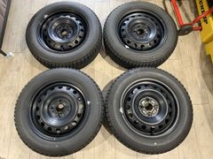 【2503031】スタッドレス トヨタ 純正 スチールホイール 15インチ 6J PCD100 4H 54mm + BRIDGESTONE ICEPARTNER2 175/65R15 2021年 7.5mm