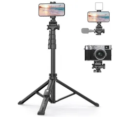 【人気商品】安定 ミニ三脚 カメラ三脚/一脚 360°回転調整 遠隔撮影リモコン さんきゃく じどり棒 スタンド 携帯 40Wcob撮影用ライト/ビデオカメラ/ウェブカメラ/iPhone＆Androidに対応 セルカ棒 長い 自撮り棒 スマホスタンド 三脚 三