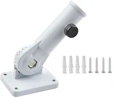 ZERONOWA 旗立てスタンド 旗ポールホルダー 国旗 フラッグ のぼり旗ホルダー(ホワイト)