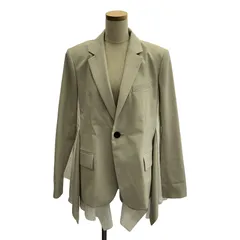 sacai / サカイ | 2024AW | Suiting x Cotton Poplin Jacket スーチング コットンポプリン ジャケット | 2 | エクリュ | レディース