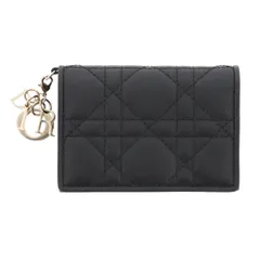 【お値下げ品】【美品】Christian Dior （クリスチャンディオール） ｶﾅｰｼﾞｭ ｶｰﾄﾞｹｰｽ 小物 名刺入れ/ｶｰﾄﾞｹｰｽ ブラック Black Leather レザー S0011ONMJ_M900 used:A