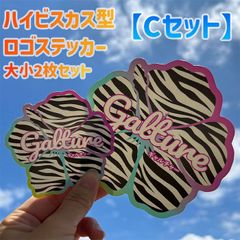 【Cセット】【大小-2枚セット】ハイビスカス型ロゴステッカー🌺Galture公式グッズ