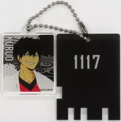 【中古】キーホルダー 黒尾鉄朗 「ハイキュー!!×極楽湯・RAKU SPA 最高にハイなキュー日(じつ) トレーディング銭湯錠風キーホルダー」