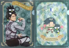 【中古】クリアファイル リヴァイ・アッカーマン＆バッドばつ丸 A4クリアファイル2枚セット 「進撃の巨人×サンリオキャラクターズ」