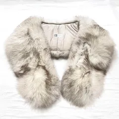 美品★SAGA FOX サガフォックス ショール ストール マフラー フォックスファー リアルファー ホワイト ベージュ ブラウン シルバー 高級 成人式　結婚式　式典　着物　振袖　和装　セレモニー