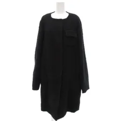 ロシャス ROCHAS ☆ ウール ロングコート ダブル 9 ブラック ウールコート ダブルコート/ロングコート ブラック ウール