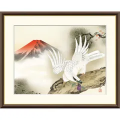 昭和レトロ 刺繍 鷹 松 絵画 アート 壁掛け 壁飾り 額装 額縁 額入り 額付 アンティーク鷹と松 文化刺繍 額縁 - メルカリ