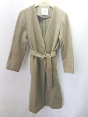 ◇ ◎ LAGUNAMOON ラグナムーン ノーカラー ジャケット シンプル 長袖 コート サイズS カーキ レディース E  【1404240019768】のサムネイル