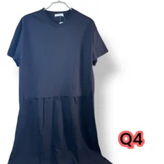 chocol raffine robe(ショコラフィネローブ） 布帛ドッキングカットソーワンピース　BLACK　freeサイズ　6A36L1H0300　管理Q4