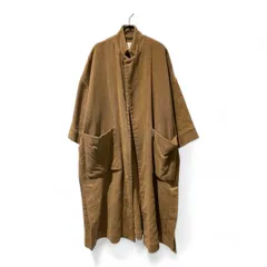 TOUJOURS トゥジュー ナップ ピュア キャメル ベルテッド コート