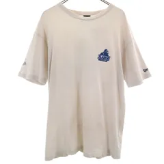 XLARGE エクストララージ New Era ニューエラ トリプルコラボ MLB ロサンゼルス・ドジャース 半袖 Tシャツ XL アイボリー メンズ 古着