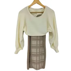 リップサービス LIP SERVICE リボンフェザーアンサンブルニットワンピース レディース FREE 