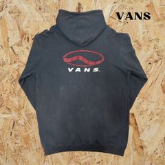 【L】VANS　バンズ　90s　旧ロゴ　パーカー　ジップパーカー　ブラック　黒　ヴィンテージ　ビンテージ　古着