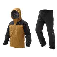 ☆ ベージュ ☆ Mサイズ ☆ NO2930 4WAYストレッチレイン レインコート 上下 アウトドア レインスーツ メンズ レディース 自転車 バイク 反射 リフレクター ストレッチ 撥水 はっ水 耐水 透湿 レイングッズ 雨具 喜多 KITA 2930