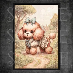 手書き油絵 トイプードル 絵画 インテリア 油彩画 Amazon | 数字油絵 プードル 犬柄 萌え萌え 数字塗り絵 数字
