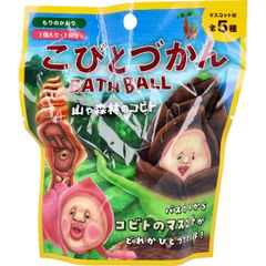 こびとづかん バスボール 山や森林のコビト 入浴剤 バスボール 森の香り マスコット コビト カクレモモジリ ノルコーポレーション OBKOB0201