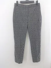 ◇ ZARA ザラ チェック テーパード パンツ サイズEUR 36 USA 4 MEX 26 グレー ブラック系 レディース P  【1304200022053】