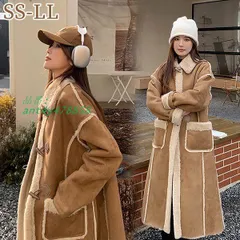 レディース コート ロングコート ファーコート アウター フェイクムートン 厚手 冬新作 フード付き 厚手コート 可愛 長袖 あったか ant4y478858