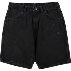 古着 ラングラー Wrangler ブラックデニムショーツ ショートパンツ メンズw32相当/eaa567611