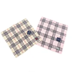 BURBERRY LONDON バーバリーロンドン タオルハンカチ/2枚セット  ノバチェック/刺繍 コットン100％    ベージュ レディース / 240001156890