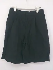 ◇ chocol raffine robe ショコラフィネローブ タック ハーフ ショート パンツ サイズF ブラック レディース P  【1302090003534】