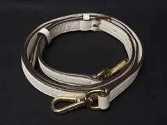 ■美品■ MICHAEL KORS マイケルコース レザー バッグ用 ショルダーストラップ 肩掛け 斜め掛け レディース アイボリー系 AB7208