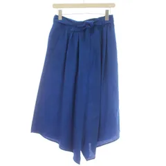 クリスチャン ワイナンツ christian wijnants 2020 サルエルパンツ シルク混 ワイド ガウチョ パンツ 36 S 青 ブルー /☆G ■GY21