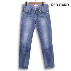 RED CARD レッドカード 25506 Anniversary 25th 加工 ボーイフレンド テーパード デニム パンツ ジーンズ Sz.23 レディース